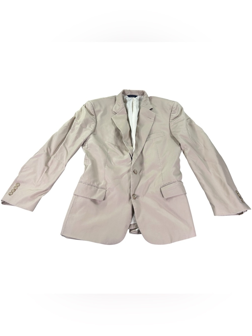 Brooks Brothers Men’s 100% Cotton Blazer Beige 2 Button Sport Coat Quiet Luxury